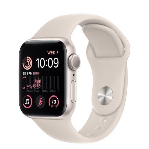 SE 2 Apple Watch SE 2 40 мм (алюминиевый корпус,звездный свет, спортивный силиконовый ремешок)