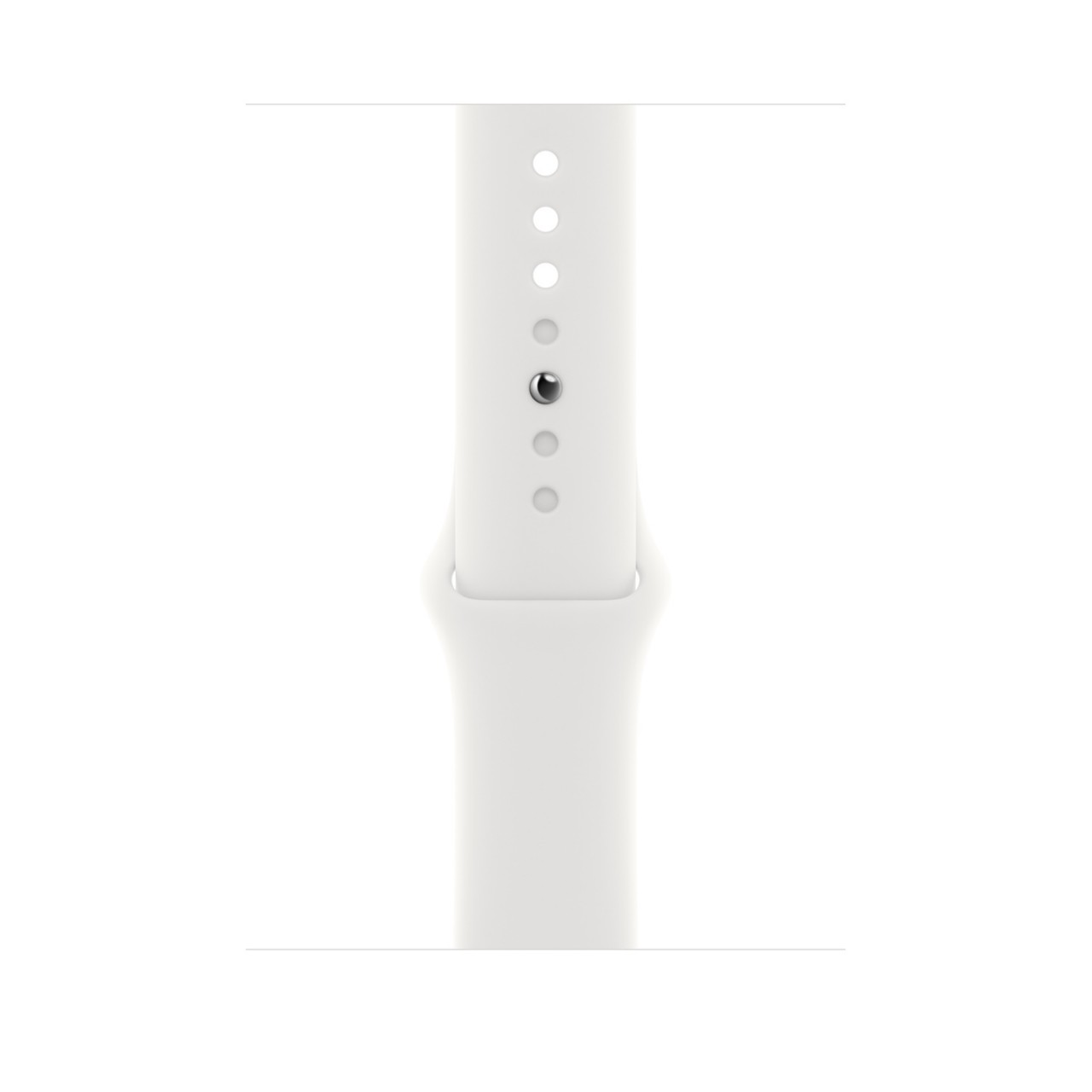 Apple Watch SE 2 44 мм (алюминиевый корпус, серебристый/белый, спортивный силиконовый ремешок) — изображение 3