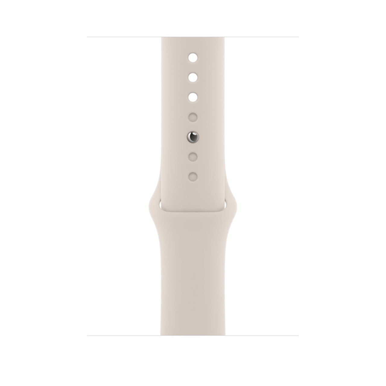 Apple Watch SE 2 44 мм (алюминиевый корпус, звездный свет/звездный свет, спортивный силиконовый ремешок) — изображение 3