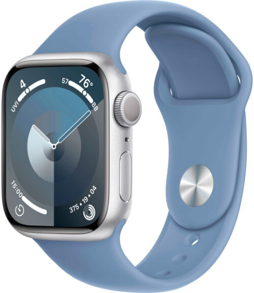 Apple Watch Series 9 41 мм (алюминиевый корпус, серебристый)