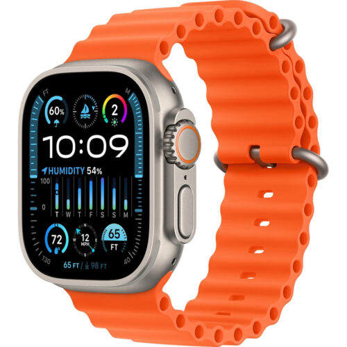 Ultra 2 Apple Watch Ultra 2 LTE 49 мм (титановый корпус, титановый/оранжевый, ремешок из эластомера)