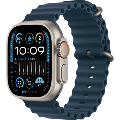 Ultra 2 Apple Watch Ultra 2 LTE 49 мм (титановый корпус, титановый/синий, ремешок из эластомера)