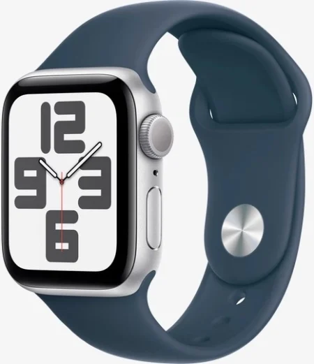 SE 2 Apple Watch SE 2 44мм, алюминий цвета «серебристый» ремешок цвета «синий» MXER3