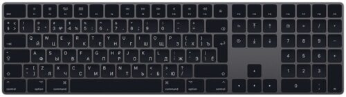 Apple Magic Keyboard с цифровой панелью (серый космос)