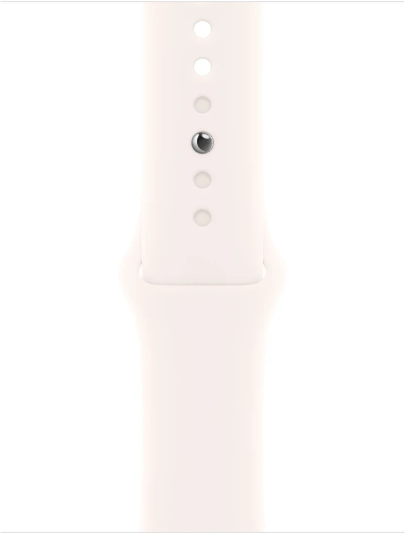 Apple Watch Series 10 42 мм (алюминиевый корпус, розовое золото/легкие румяна, спортивный силиконовый ремешок) — изображение 3