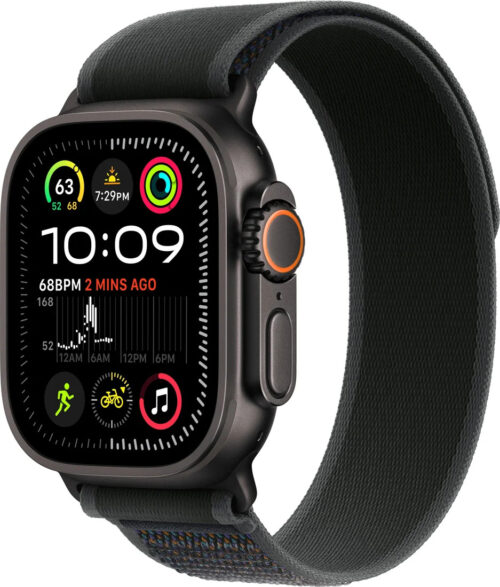 Ultra 2 2024 Apple Watch Ultra 2 LTE 49 мм (титановый корпус, черный/черный, нейлоновый ремешок M/L)