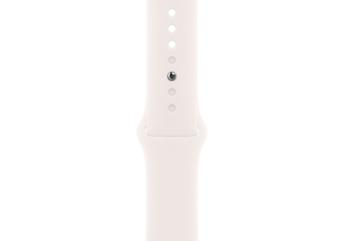 Apple Watch Series 11 46 мм (алюминиевый корпус, розовое золото/«светлые румяна», спортивный силиконовый S/M) MEV64 — изображение 3