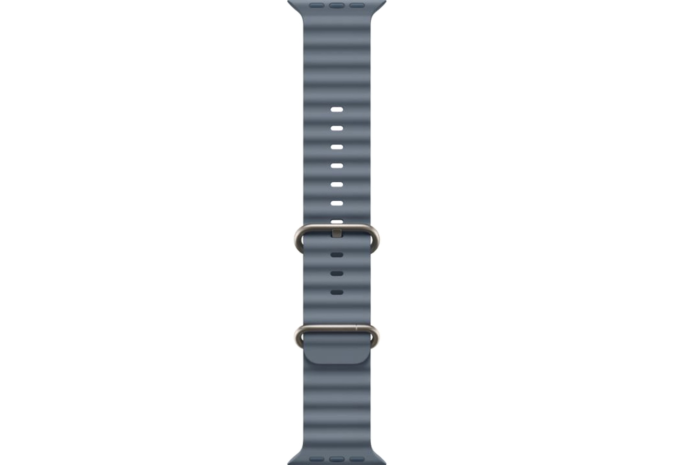 Apple Watch Ultra 3 49 мм (титановый корпус, природный/синий, ремешок из эластомера) размер M — изображение 3