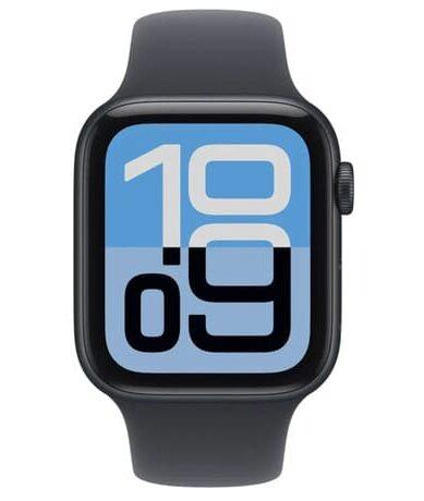 Умные часы Apple Watch SE 3 40 мм (алюминиевый корпус, полуночный/полуночный, спортивный силиконовый ремешок M/L) MEHC4