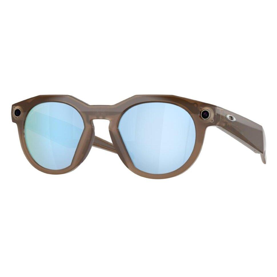 Oakley Meta HSTN (голубые линзы, коричневая оправа, Polarized)