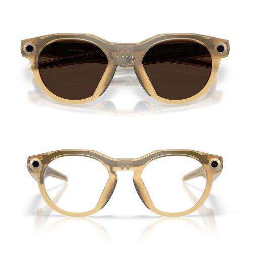 HSTN Oakley Meta Transitions (прозрачные линзы с затемнением в коричневый, прозрачно-бежевая оправа)